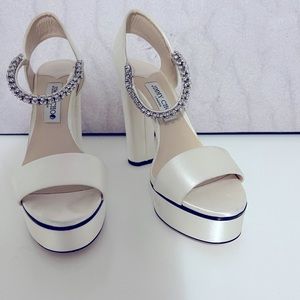 Jimmy Choo Heels With Crystal Strap